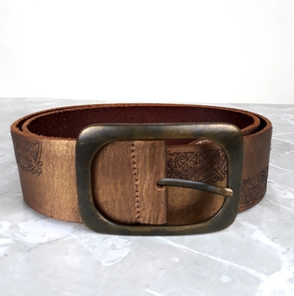 Anthropologie Accessories - Anthropologie Linea Pelle Copper Leather Belt